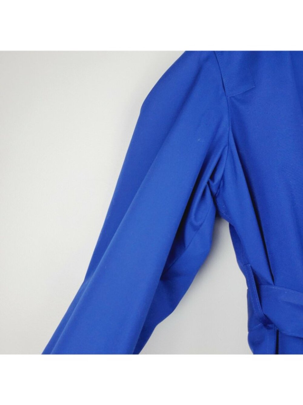Vintage 1990's Misty Harbor Model Beth Cobalt Blue Rmvbl Liner Coat 6 Petite NWT - Picture 4 of 11